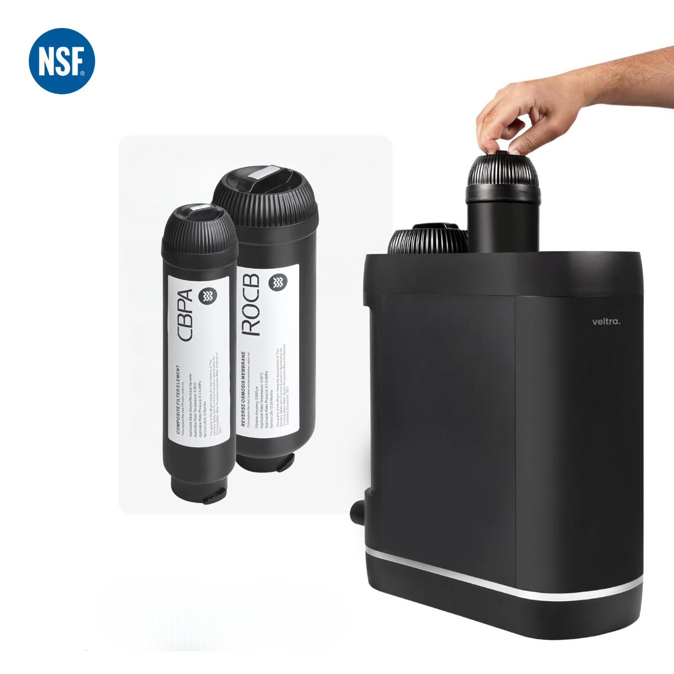 Veltra Body PureFlow Under Sink Reverse Osmosis Filter