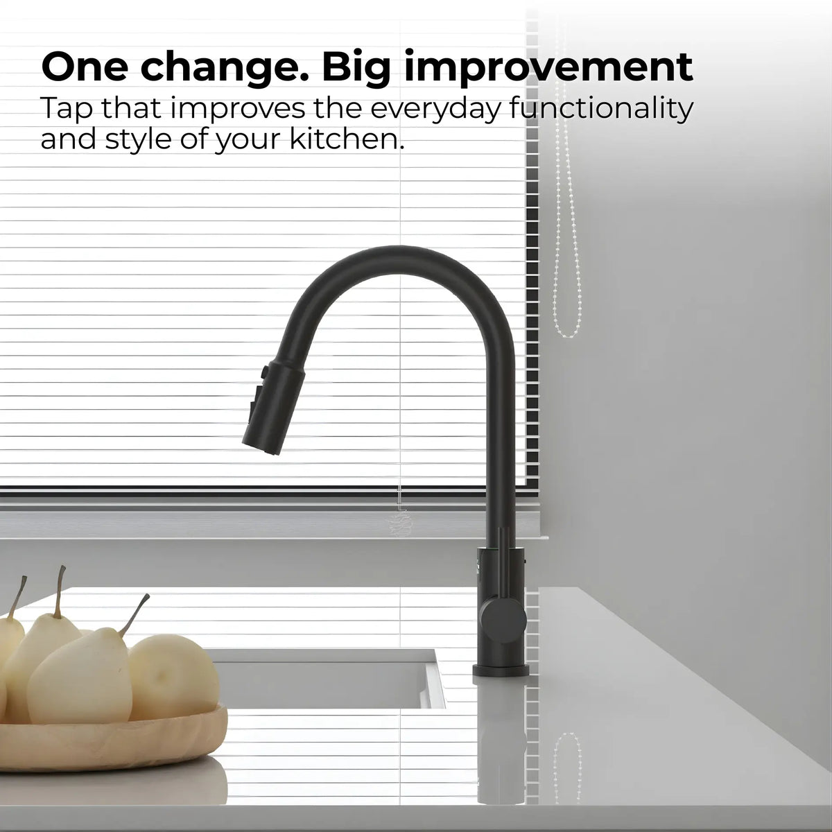 Mulle Pull-Out LED Temperature Display Kitchen Faucet