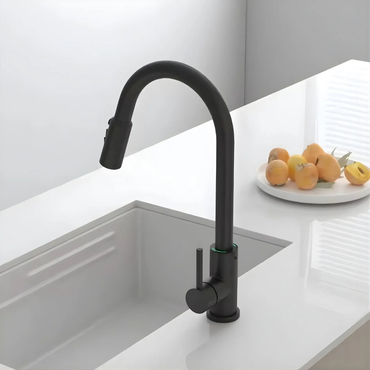 Mulle Pull-Out LED Temperature Display Kitchen Faucet