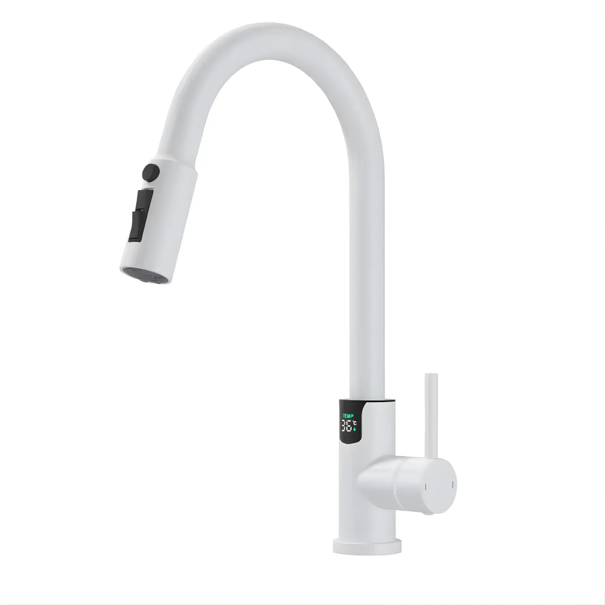 Mulle Pull-Out LED Temperature Display Kitchen Faucet