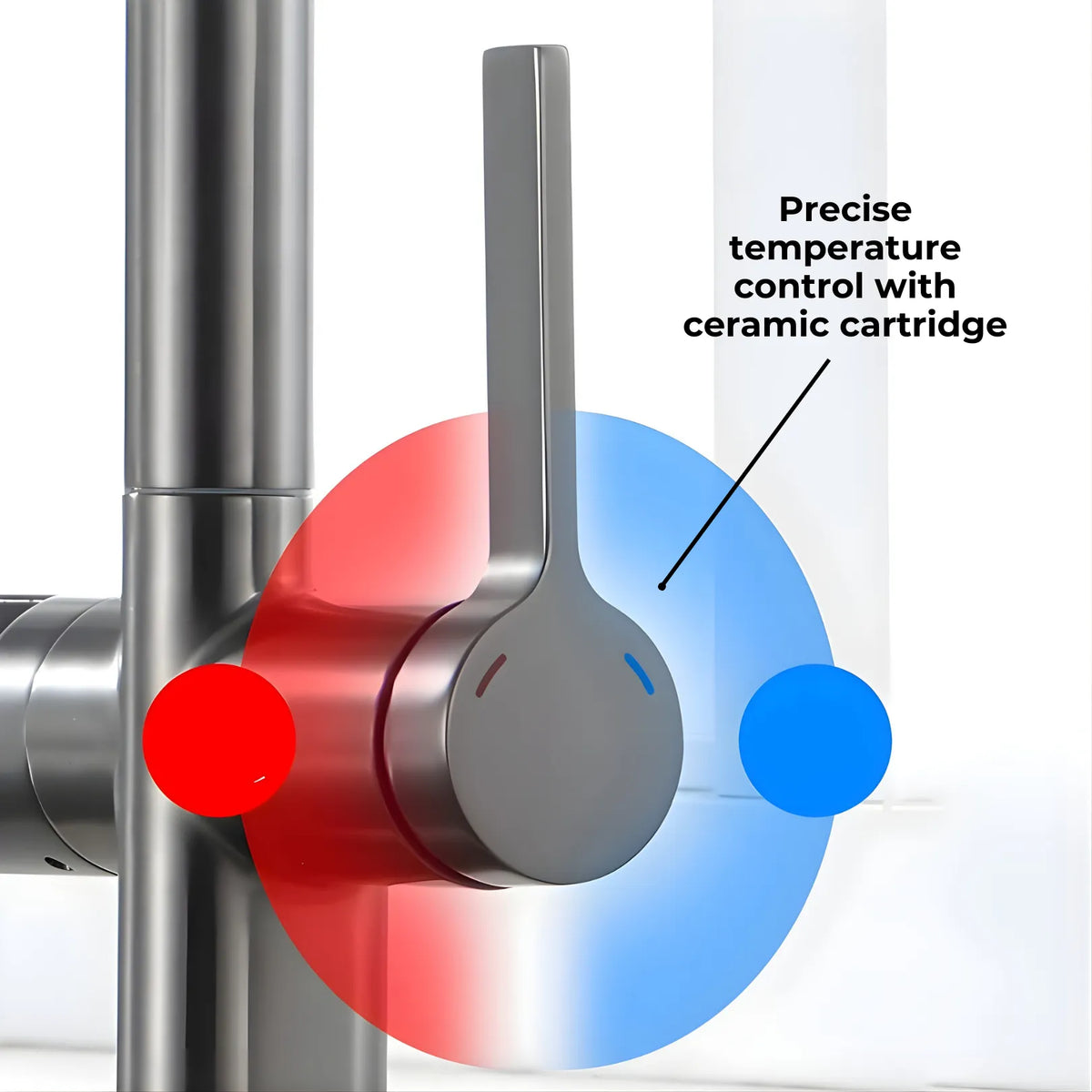 Tume Pull-Out Kitchen Faucet with Temperature Display