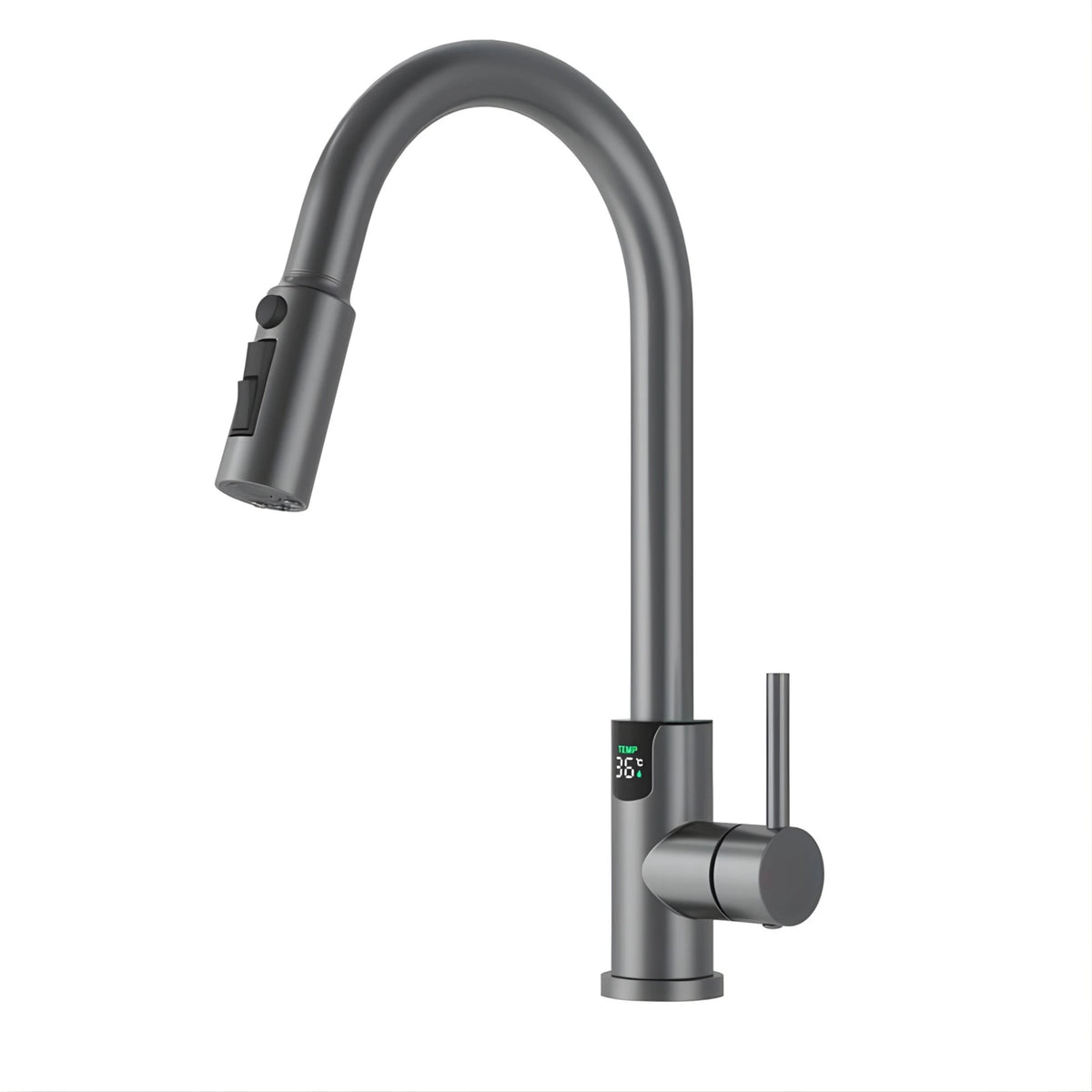 Mulle Pull-Out LED Temperature Display Kitchen Faucet
