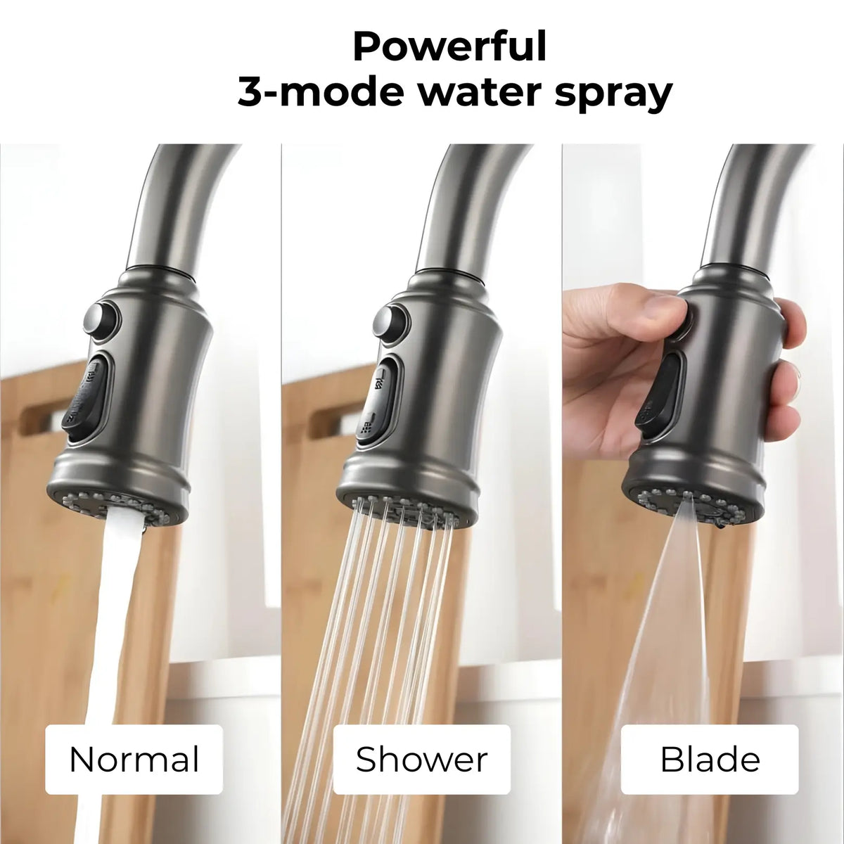 Manu Touchless Pull-Out Kitchen Faucet